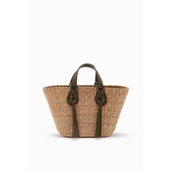 NEW ULLA JOHNSON women's seaview day basket bag in natural - Picture 1 of 6